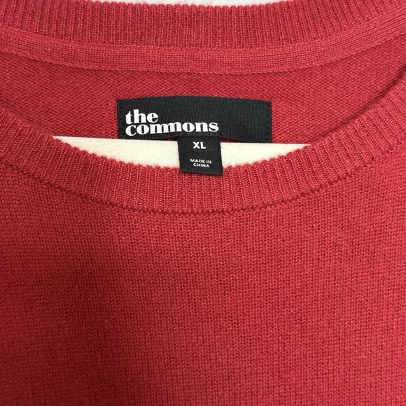 The Commons Men's 100% Cashmere Sweater Johnny Crewneck XL Red Brick Luxury - Picture 4 of 9